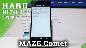 Hard Reset Maze Comet - Factory Data Reset by Settings
