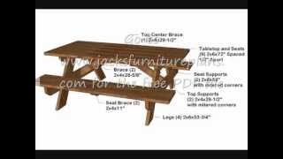 Picnic Table Video You can build the simple, sturdy picnic table in a couple hours for well under a hundred bucks. You can build it from this video or