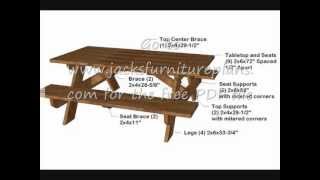 You can build the simple, sturdy picnic table in a couple hours for well under a hundred bucks. You can build it from this video or 