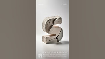 Crack Stone Text Effect #FireFly #DigitalEffect #AdobeIllustrator