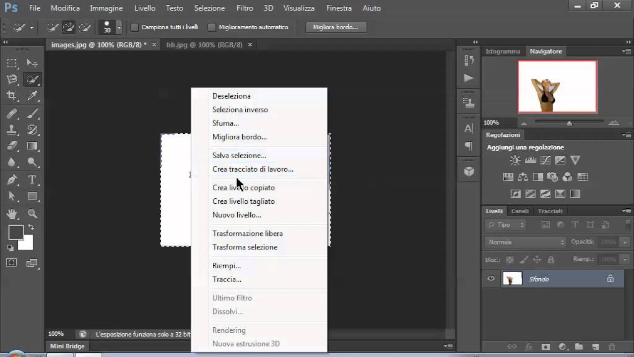 Update come cambiare sfondo ad una foto con photoshop ita
