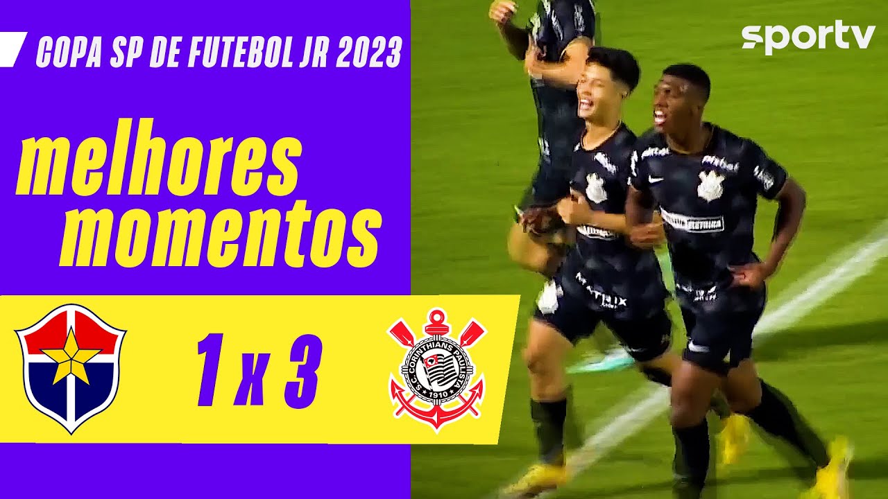 FAST CLUBE 1 X 3 CORINTHIANS | MELHORES MOMENTOS | COPA SÃO PAULO DE FUTEBOL JR 2023 | sportv