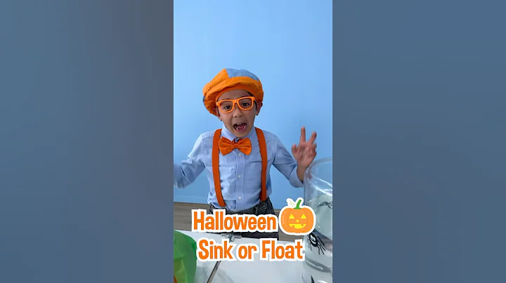 Kid Blippi and Meekah's Halloween SINK or FLOAT! #blippi #shorts