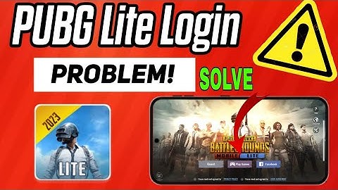 PUBG Lite 0.27.0 Login Problem | pubg Facebook Login | how to login in pubg lite with Google Play