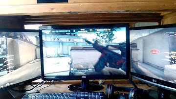 What cs go looks like on three monitors