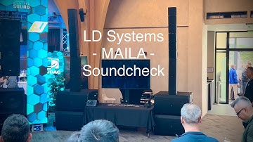 LD Systems - MAILA Soundcheck (indoor demo @DoiZece Event - Codlea Romania 2024)