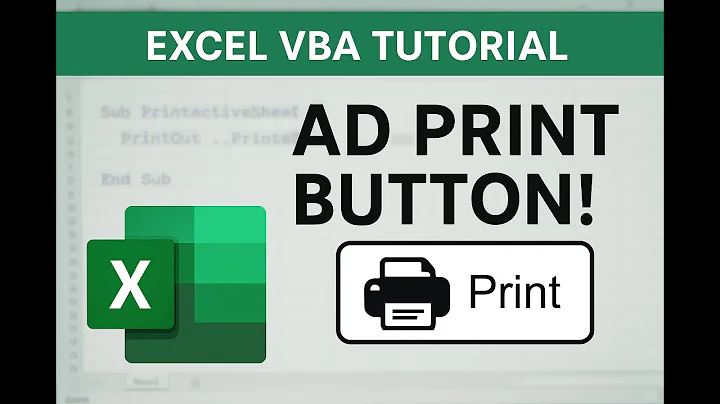 how to add print button in excel | How do I add a print option in Excel? | VBA Code | Technical Host