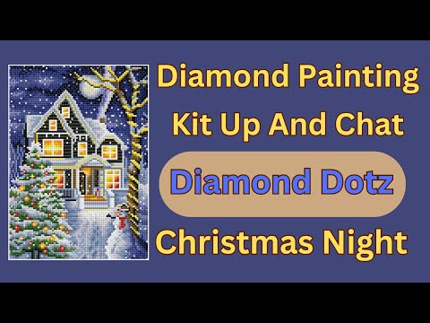 Diamond Painting Kit Up And Chat Diamond Dotz Christmas Night Budget Friendly Crafts