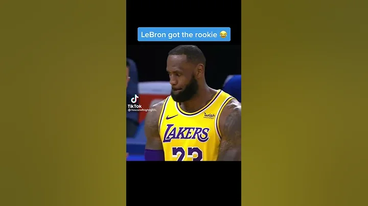 leBron welcoming rookie Nico Mannion to the League😅