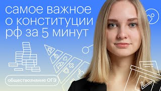 Самое важное о Конституции РФ за 5 минут | Обществознание с Зоей Титовой screenshot 2