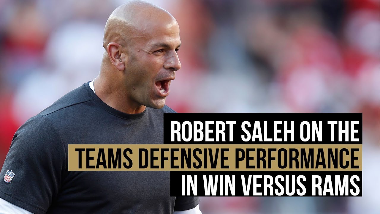 San Francisco 49ers defensive coordinator Robert Saleh on win versus LA  Rams - YouTube