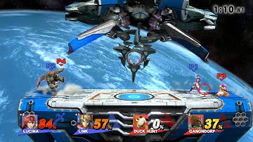 team lucina and link vs duck hunt and ganondorf