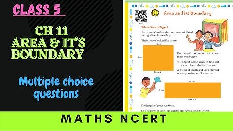 CLASS 5 Maths NCERT || Ch 11  Area & It