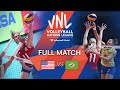  usa vs  bra  full match  womens gold medal match vnl 2019