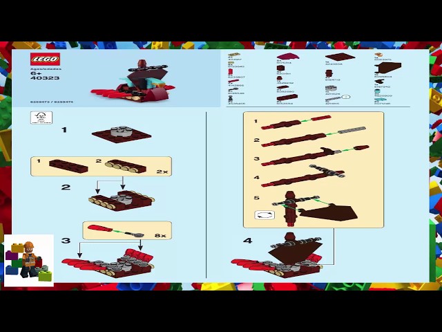 LEGO instructions - Monthly Mini Model Build - 40323 - Viking Ship  (03-2019) - YouTube