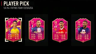 THIS IS WHAT I GOT FROM 40x REPEATABLE 94+ FUTTIES PLAYER PICKS FIFA23