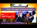 Principles of Church Growth by Rev Dr David Yonggi Cho