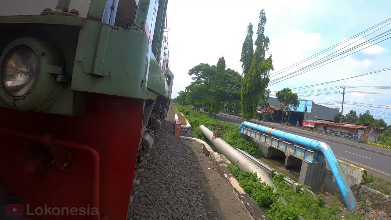 LOKOVIEW | Perjalanan Kereta api Airlangga dari Lamongan ke Bojonegoro