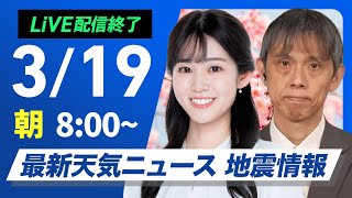ウェザーニュースの配信のサムネイル画像