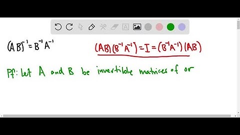 If A and B are two invertible matrices of order n, then (A B)^-1= B^-1 A^-1.