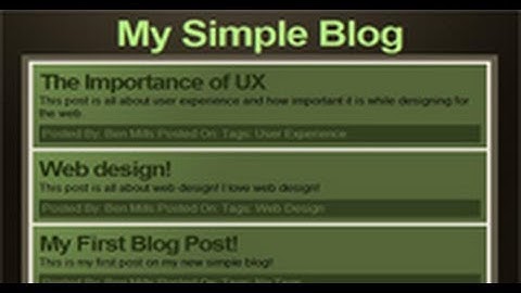 Tutoriel php-jquery : creation d