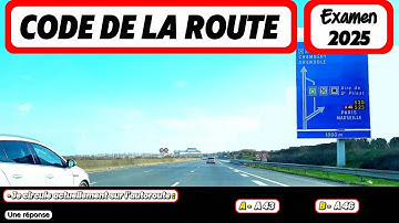 TEST du code de la route 2025 # 9 - 40 Questions à l