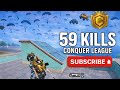 Crazy + 55 kills gameplays conquer league in #pubg solo squad, squad wipe #bgmi 