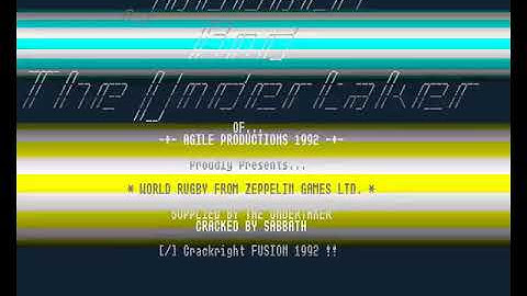 Agile   World Rugby HYPERSPIN AMIGA INTRO CRACKTRO DEMO COMMODORE NOT MINE VIDEOS
