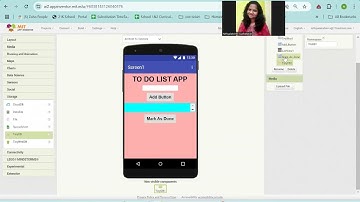 To do list- MIT APP INVENTOR- DESIGNER AND BLOCK