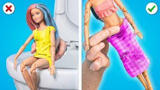 Maquillage extrême de Barbie! Les poupées prennent vie, vêtements et chaussures DIY pa Kaboom Energy