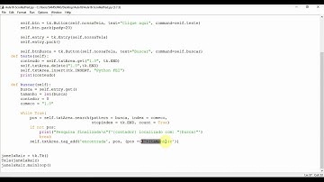 Interfaces Gráficas com Python 19 - Busca de dados em um ScrolledText