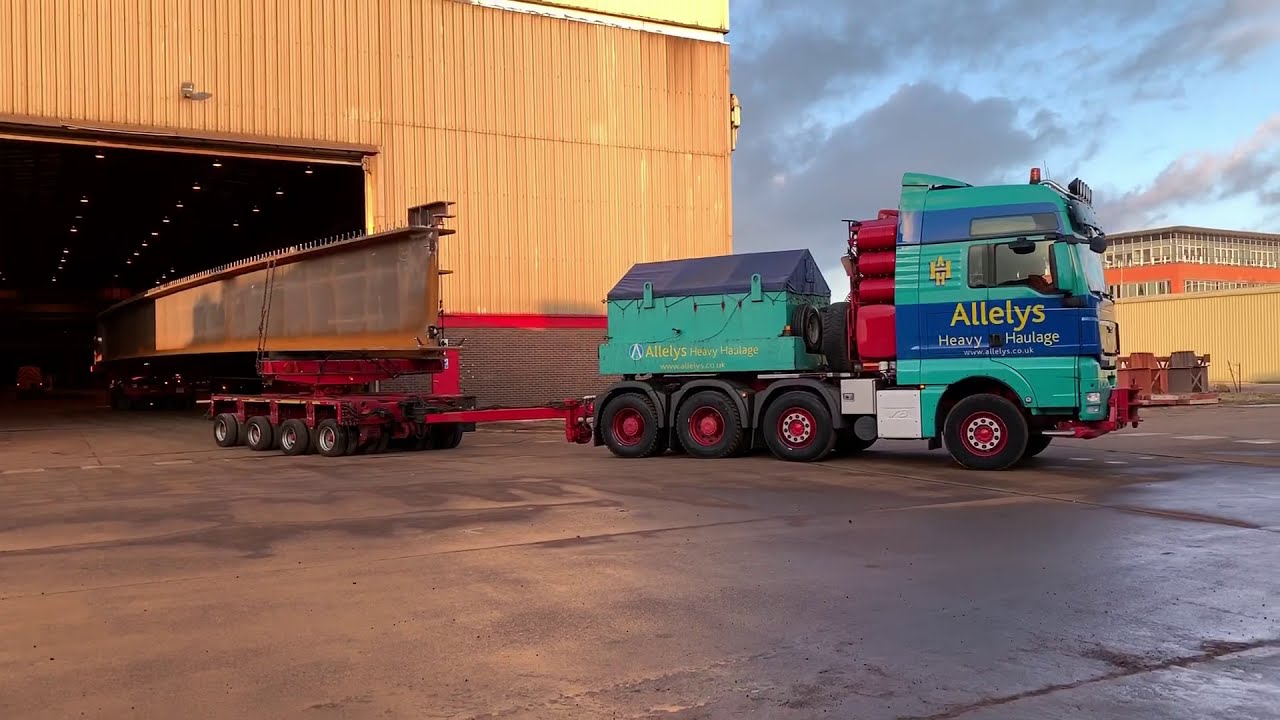 Alleys Heavy Haulage 47m bridge beam no 2 (2019) YouTube