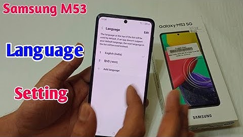 Samsung galaxy M53 5g me language change kaise kare | how to change language Samsung galaxy M53 5g