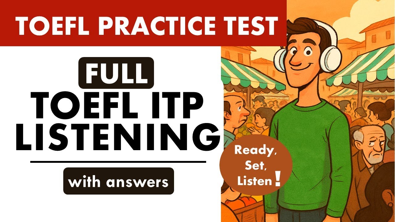 Full TOEFL ITP Listening Practice | TOEFL Listening Prep | Listening Time | (B2–C1 Level)