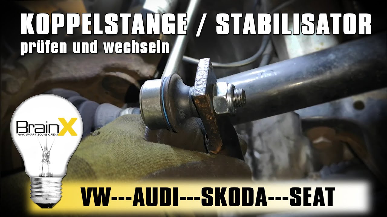 Stabilisator wechseln Koppelstange VW Audi Skoda Yeti 4x4 