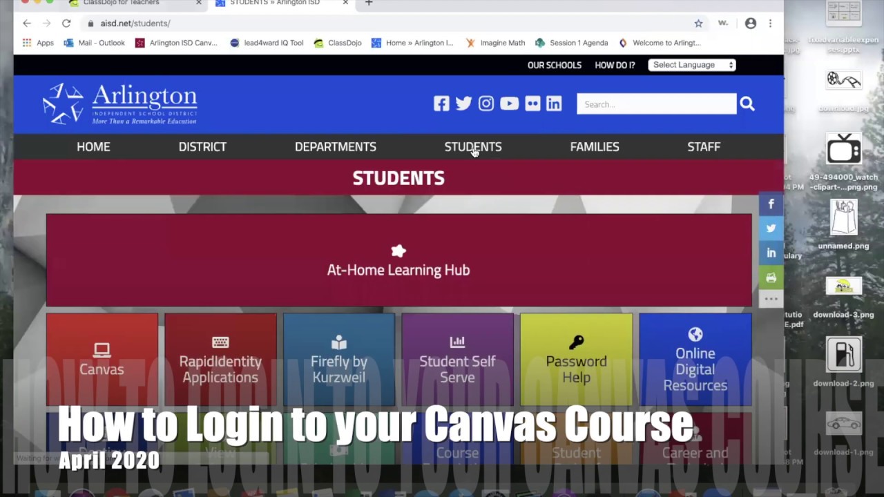 Canvas Login Video YouTube