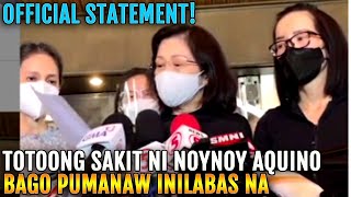 TOTOONG SAKIT ni Noynoy Aquino BAGO PUMANAW inilabas na nina Kris Aquino