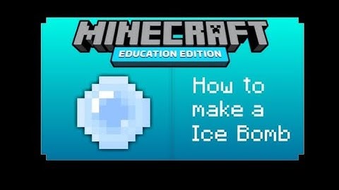 How to make ice bomb in Minecraft no mod or command