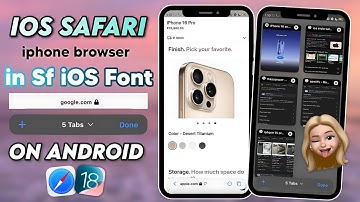 iOS Safari iPhone Browser in San Francisco Bold Font for Android