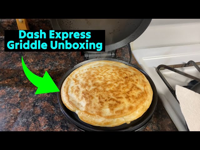 DASH 8” Express Electric Round Griddle Tested & Unboxed ⭐ Cooking