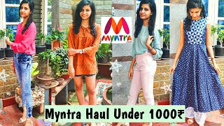 Myntra Haul | Tops and Kurti | Under 1000/-