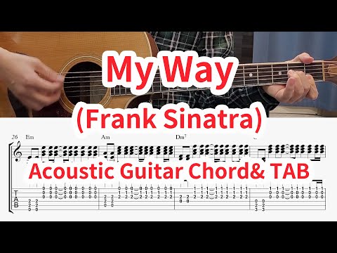 Frank Sinatra - My Way (Guitar Chord& TAB) Sheets by Learning Guitar