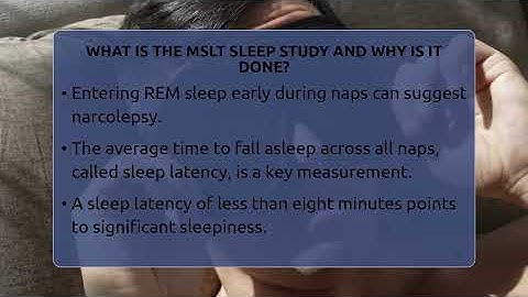 What Is The MSLT Sleep Study And Why Is It Done? - Sleep Apnea Support Network
