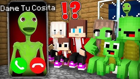 Why Scary DAME TU COSITA.EXE Called JJ and Mikey Family at Night - in Minecraft Maizen!