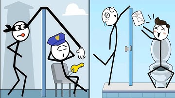 KICK LOSER Vs THIEF PUZZLE game 😂   Epic ASMR Gameplay Showdown! Best fun Android & iOS Walkthrough