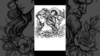Beauty and the Beast - Digital Colouring ASMR #asmr #colouring #samsung  #beautyandthebeast
