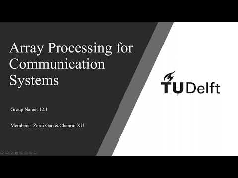 Array Processing for Communication Systems