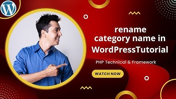 rename category name in WordPress || rename category name in WordPress website