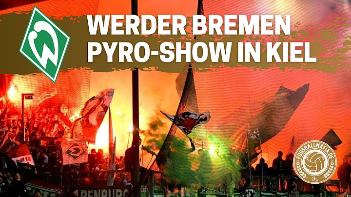 Werder Bremen Pyro-Show in Kiel (Holstein Kiel - SV Werder 27.11.2021)