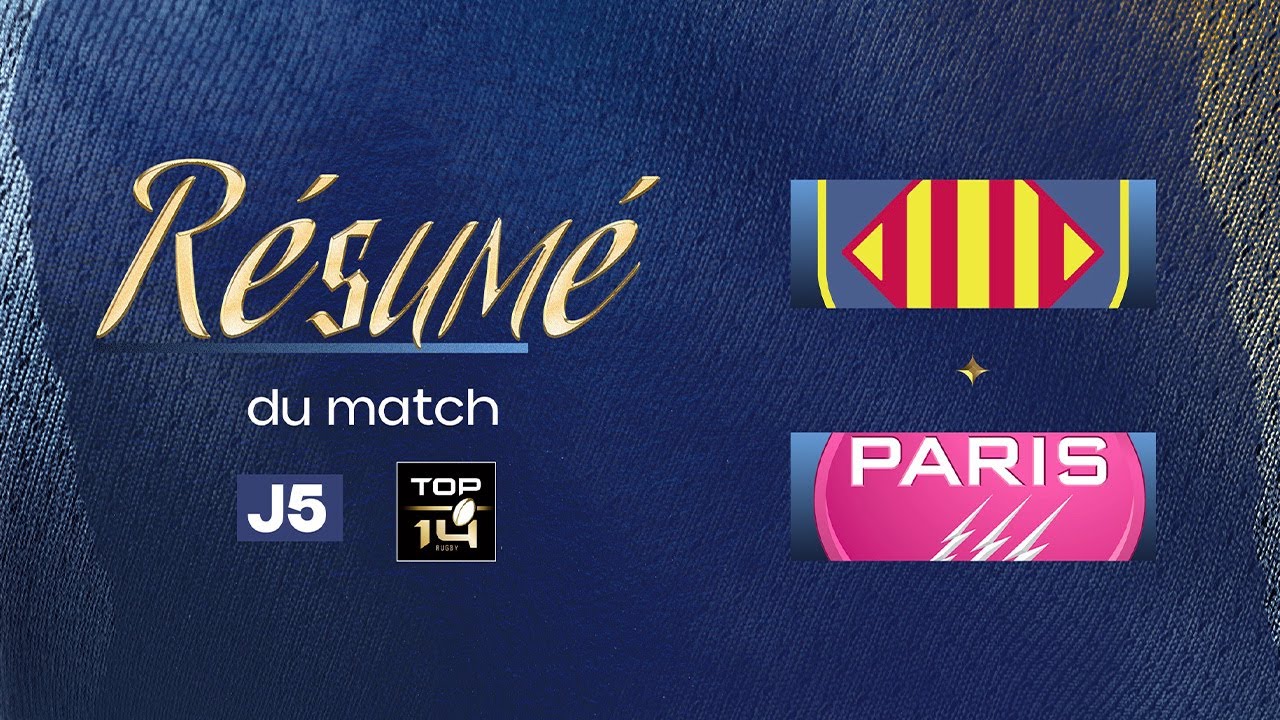 Magnet Rugby Stade Français Vs USAP Perpignan - 32-19 TOP 14 2024 - NEUF